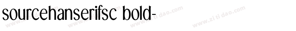 sourcehanserifsc bold字体转换